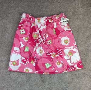 Lilly Pulitzer pink floral skirt